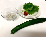 さっぱり☆きゅうりの梅しそ和え作り方1写真