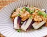 レンジで簡単なすの肉味噌がけ☆作り方3写真