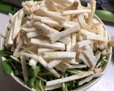 豆苗とエリンギ、ツナの大蒜醤油サラダ作り方1写真