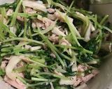 豆苗とエリンギ、ツナの大蒜醤油サラダ作り方3写真