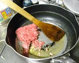 白菜＆ひき肉炒め作り方3写真