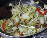 白菜＆ひき肉炒め作り方5写真