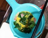 簡単☆ベーコンオムレツ☆ほうれん草作り方1写真