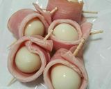 お弁当おかず＊うずらのベーコン巻き作り方3写真