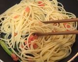 小松菜と明太子のパスタ作り方8写真
