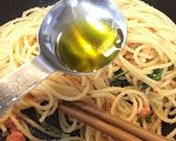 小松菜と明太子のパスタ作り方9写真