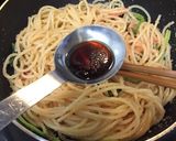 小松菜と明太子のパスタ作り方10写真