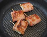 味付け不要！豆腐のベーコン巻き作り方3写真