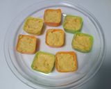 レンジで♡離乳食カボチャきな粉蒸しパン作り方3写真