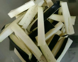 しゃぶしゃぶ用豚と茄子を使った青椒肉絲作り方1写真