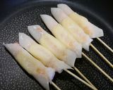 レンジで簡単！パリパリ☆エビの焼売皮焼き作り方4写真