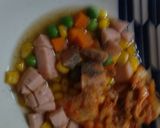 レンジ簡単洋風クリーミー味噌ラーメン味炒飯弁当作り方4写真