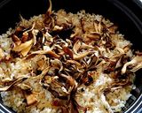 鶏むね肉の簡単ピリ辛炊き込みごはん作り方3写真