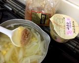 とうもろこし、新玉ねぎの白味噌合せ味噌汁作り方1写真