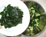 夏野菜の簡単サラダ♪茗荷ワカメ胡瓜タコ作り方10写真