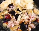 簡単！！茄子と豚こま肉の豆腐あんかけ作り方3写真