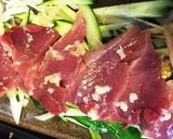 かつおと夏野菜のカルパッチョ風作り方4写真