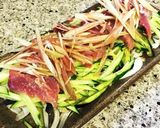 かつおと夏野菜のカルパッチョ風作り方5写真