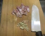 これカルボナーラ？のスクランブルエッグ作り方1写真