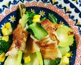 シャキシャキチンゲン菜の豚肉巻き♪作り方5写真