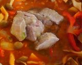 牛肉と白菜 パプリカのトマトジュース煮♡作り方10写真