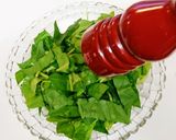 生ほうれん草とカリカリベーコンのサラダ作り方4写真