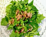 生ほうれん草とカリカリベーコンのサラダ作り方7写真