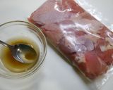 簡単！鶏もも肉の出汁漬け(中華風味)作り方1写真