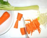 人参セロリの野菜炒め♪簡単カレー風味作り方2写真