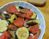 夏野菜の味噌マヨチーズ焼き♪作り方7写真