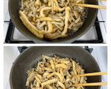 油揚げとしめじの甘辛炒め煮＊ご飯に合う＊作り方4写真