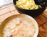 自宅でつけ麺濃厚豆乳味噌ごまキムチつけ麺作り方5写真