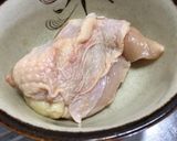 レンチン蒸し鶏作り方1写真