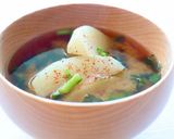 トロ柔【かぶのお味噌汁】かぶ葉も加えて作り方5写真