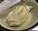 レンチン蒸し鶏作り方3写真