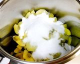 圧力鍋でサンゴールドキウイの完熟ジャム✨作り方2写真