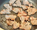 夕飯やおつまみに。豚タンしめじのレモン大葉焼き作り方2写真