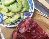 アボカドと牛肉のすき煮作り方1写真
