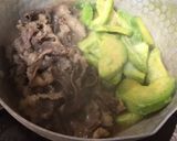 アボカドと牛肉のすき煮作り方4写真