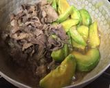 アボカドと牛肉のすき煮作り方5写真