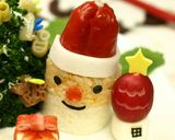クリスマスツリーサラダとサンタおにぎり作り方10写真