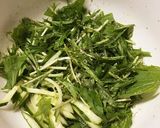 水菜の苦味なし☆水菜と豆腐のサラダ作り方1写真