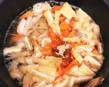 たこと新ごぼうの炊き込みご飯作り方2写真