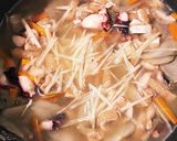 たこと新ごぼうの炊き込みご飯作り方5写真