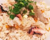 たこと新ごぼうの炊き込みご飯作り方6写真