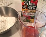 簡単48種の濃い野菜ジュースパンケーキ作り方1写真