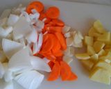 野菜ジュースでトマトスープ作り方1写真