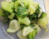 厚揚げクルミで♪青梗菜プチトマトの白あえ作り方1写真