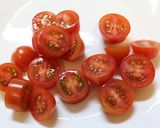厚揚げクルミで♪青梗菜プチトマトの白あえ作り方2写真