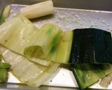 冷凍マンゴーと生ハムのズッキーニ巻き作り方1写真